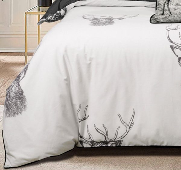 Alpine Stag Quilt Cover Set Range Taupe