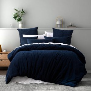 Lebron Quilt Cover Set Range Indigo