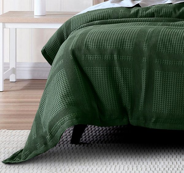 Sussex Quilt Cover Set Range Forest Green