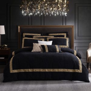 Olympia Quilt Cover Set Range Black