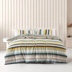 Anker Quilt Cover Set Range Petrol