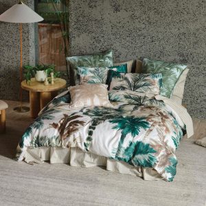 Cynthia Quilt Cover Set Range Teal