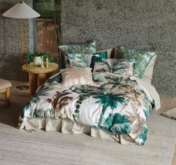 Cynthia Quilt Cover Set Range Teal