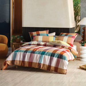 Eastwood Quilt Cover Set Range Pecan