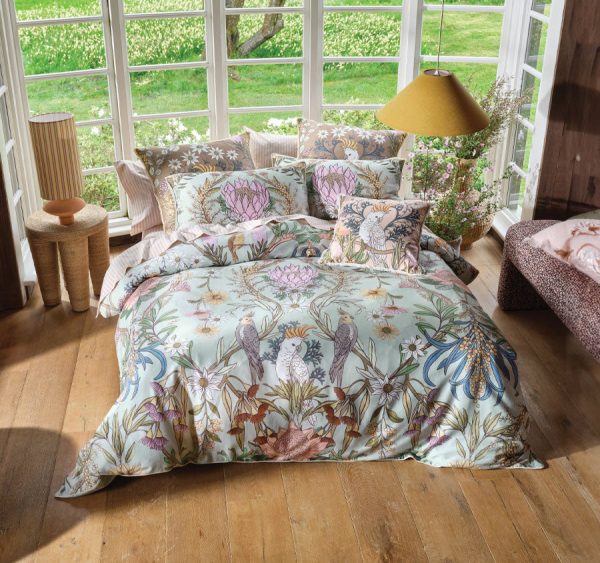 Victoria Quilt Cover Set Range Mist