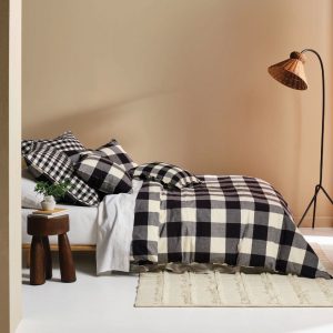 Wren Quilt Cover Set Range Black