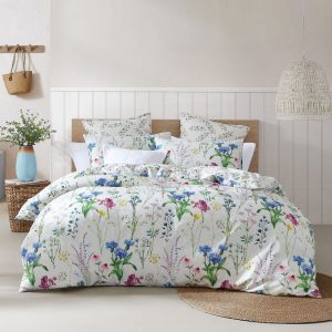 Floriana Quilt Cover Set Range Ivory