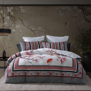 Tokyo Drift Quilt Cover Set Range Red