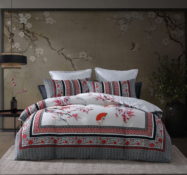 Tokyo Drift Quilt Cover Set Range Red