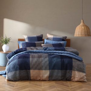 Sadie Quilt Cover Set Range Navy