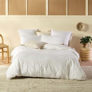 Amore Quilt Cover Set Range White